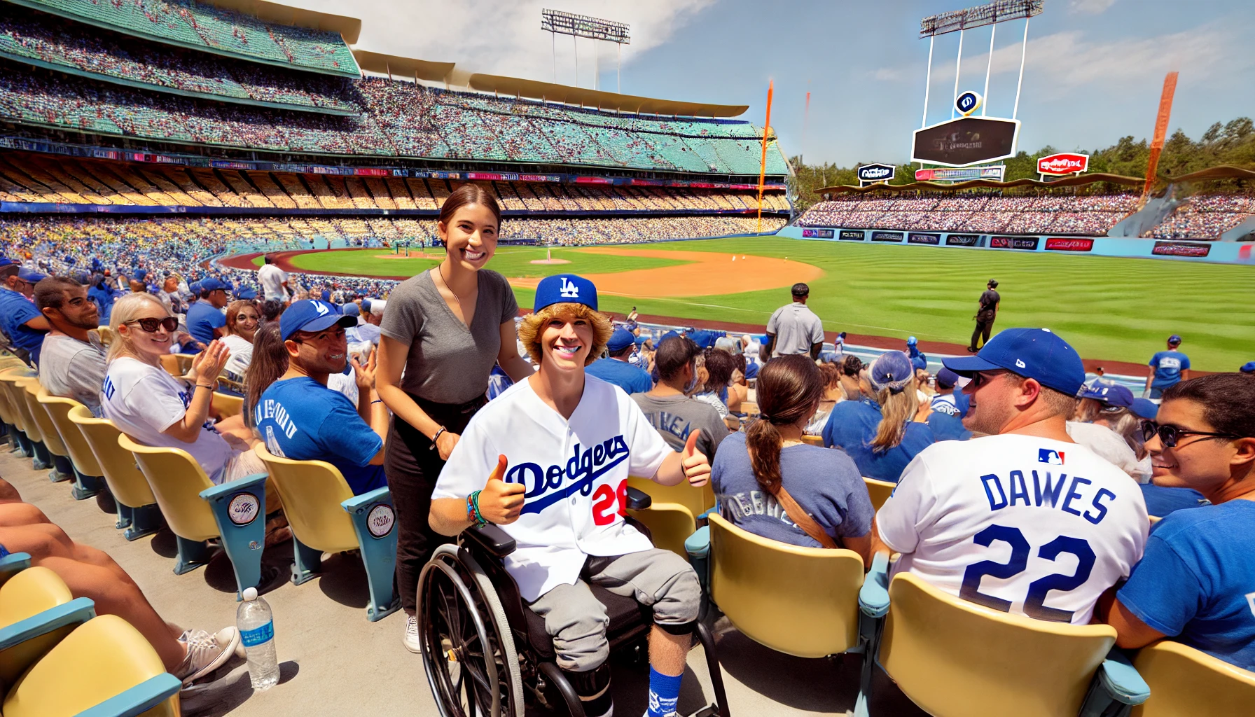 【ロサンゼルス：ユニバーサルツアー】　現地日本語ガイドが同行、車いすで MLB ロサンゼルス・ドジャース観戦ツアー